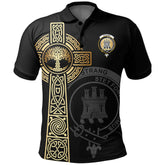 Strang (or Strange) Clan Unisex Polo Shirt - Celtic Tree Of Life