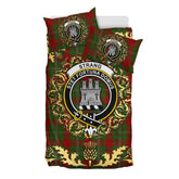 Strange Tartan Crest Bedding Set - Golden Thistle Style