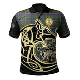 Strange of Balkaskie Tartan Polo Shirt Viking Wolf