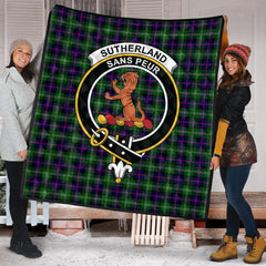 Sutherland Modern Tartan Crest Quilt