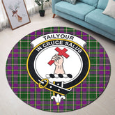 Taylor Tartan Crest Round Rug