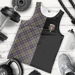 Taylor Weathered Tartan Crest Men's Tank Top - Cross Style
