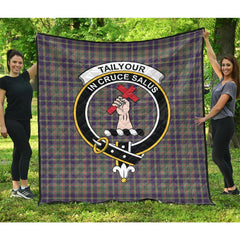 Taylor Weathered Tartan Crest Quilt