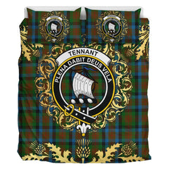 Tennant 02 Tartan Crest Bedding Set - Golden Thistle Style