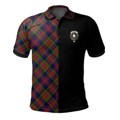 Tennant Tartan Polo Shirt Half of Me - Cross Style