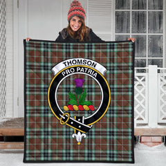 Thomson Hunting Modern Tartan Crest Quilt