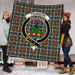 Thomson Hunting Modern Tartan Crest Quilt