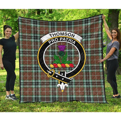 Thomson Hunting Modern Tartan Crest Quilt