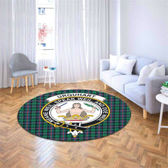 Urquhart Broad Red Ancient Tartan Crest Round Rug