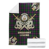 Urquhart Modern Tartan Gold Courage Symbol Blanket