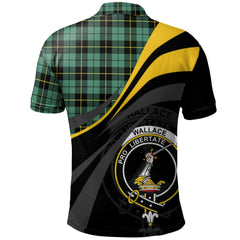Wallace Hunting Ancient Tartan Polo Shirt - Royal Coat Of Arms Style