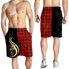Wallace Hunting Red Tartan Crest Men's Short PM8
