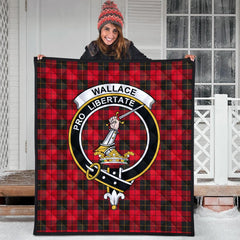Wallace Weathered Tartan Crest Quilt