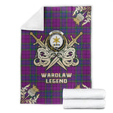 Wardlaw Modern Tartan Gold Courage Symbol Blanket