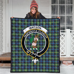 Watson Ancient Tartan Crest Quilt