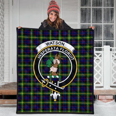 Watson Modern Tartan Crest Quilt