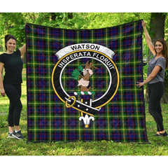 Watson Modern Tartan Crest Quilt