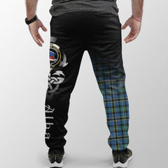 Weir Ancient Tartan Crest Jogger Sweatpants - Alba Celtic Style
