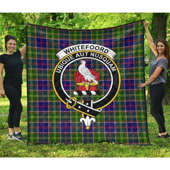 Whitefoord Modern Tartan Crest Quilt