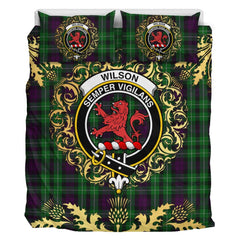 Wilson 02 Tartan Crest Bedding Set - Golden Thistle Style