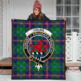 Young Modern Tartan Crest Quilt