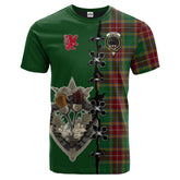 Baxter Tartan T-shirt - Lion Rampant And Celtic Thistle Style