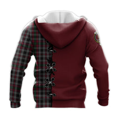 Borthwick Tartan Hoodie - Lion Rampant And Celtic Thistle Style