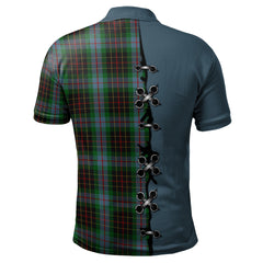 Brodie Hunting Tartan Polo Shirt - Lion Rampant And Celtic Thistle Style