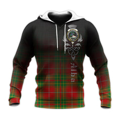 Burnett Ancient Tartan Hoodie - Alba Celtic Style