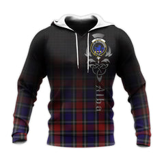 Clark (Lion) Red Tartan Hoodie - Alba Celtic Style