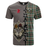 Craig Ancient Tartan T-shirt - Lion Rampant And Celtic Thistle Style