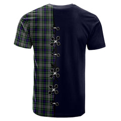 Davidson of Tulloch Dress Tartan T-shirt - Lion Rampant And Celtic Thistle Style