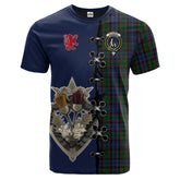 Fletcher Tartan T-shirt - Lion Rampant And Celtic Thistle Style