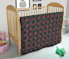 MacFarlane Hunting Modern Tartan Crest Quilt