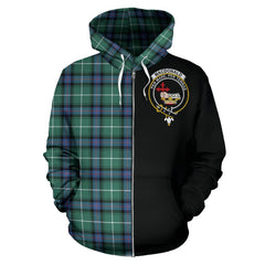 MacDonald of the Isles Hunting Ancient Tartan Crest Zipper Hoodie - Half Of Me Style