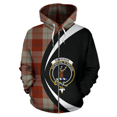 Davidson Dress Dancers Tartan Crest Zipper Hoodie - Circle Style