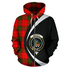 Maxwell Modern Tartan Crest Zipper Hoodie - Circle Style
