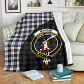 MacRae Dress Modern Tartan Crest Blanket - 3 Sizes