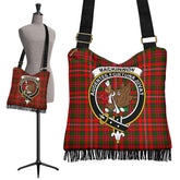 MacKinnon Modern Tartan Clan Badge Boho Handbag