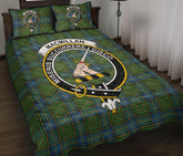 MacMillan Hunting Ancient Tartan Crest Quilt Bed Set