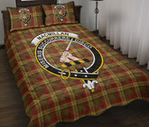 MacMillan Old Weathered Tartan Crest Quilt Bed Set