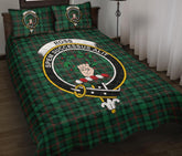 Ross Hunting Modern Tartan Crest Quilt Bed Set