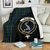 MacNeill of Barra Modern Tartan Crest Blanket Wave Style