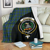 MacLaren Ancient Tartan Crest Blanket Wave Style