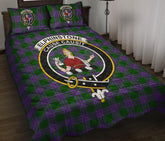 Elphinstone Tartan Crest Quilt Bed Set