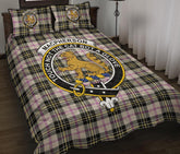 MacPherson Dress Ancient Tartan Crest Quilt Bed Set