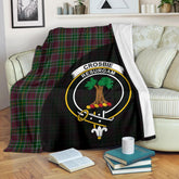 Crosbie Tartan Crest Blanket Wave Style