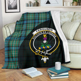 Ferguson Ancient Tartan Crest Blanket Wave Style