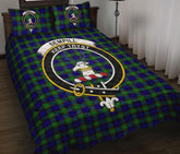 Sempill Modern Tartan Crest Quilt Bed Set