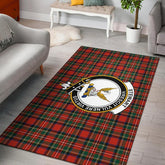 Stewart (High Stewards) Tartan Crest Area Rug